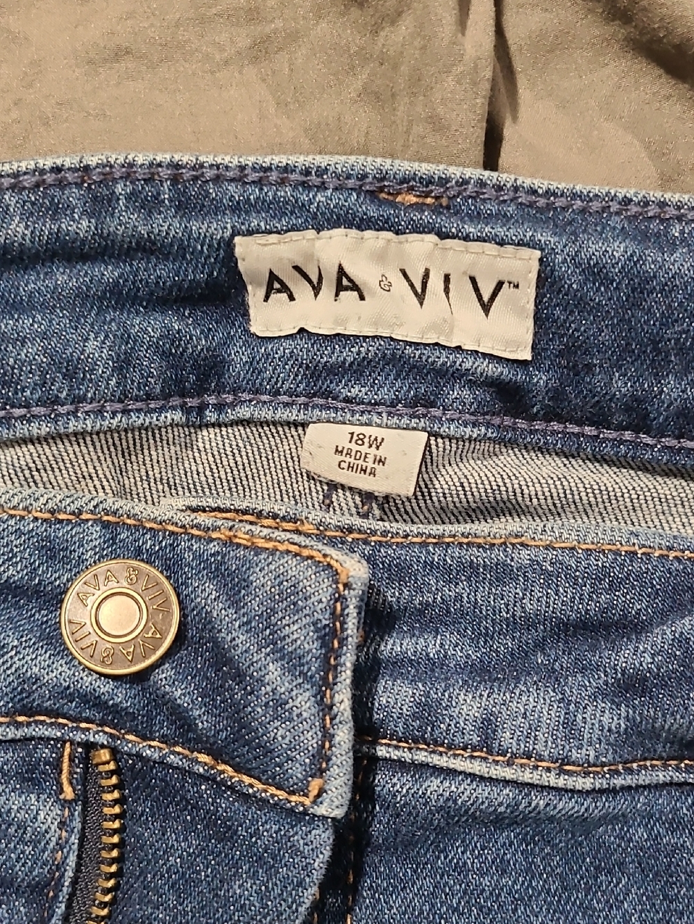 Ava & Viv Classic Blue High-Rise Jean Shorts